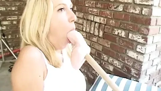 Blonde Babe Gets Fucked Hard Outdoors