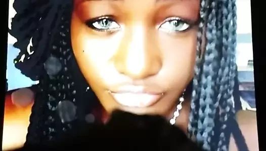 Wanking over her braids