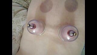 Suction cups and  red panties