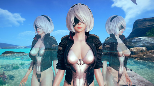 Ai Shoujo - 2b besucht Fantasy Island & kam 8 Mal in 10 Minuten, realistischer 3D-Sex, mehrere Orgasmen, unzensiert