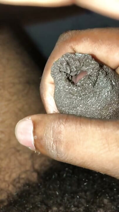 Jerking of my black cock