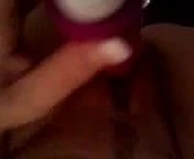 Girl playing with a dildo