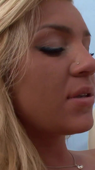 Unforgettable moment from "Two sexy blondes finger their wet twats on sofa"