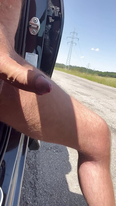 Almost got caught masturbating outside the car