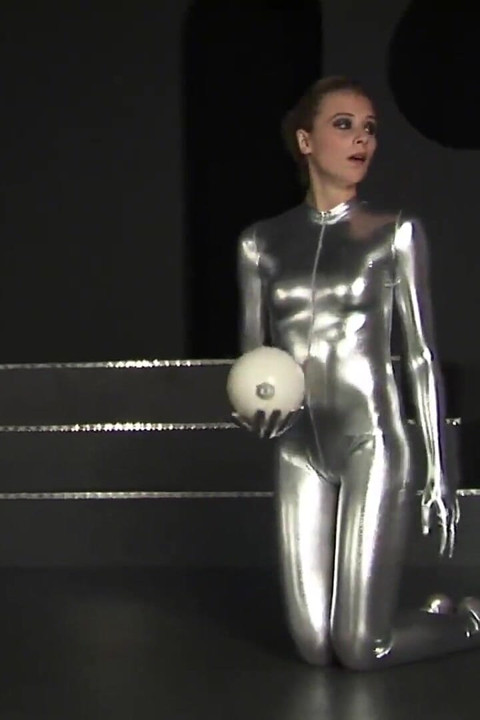 Contortion in Shiny Catsuit