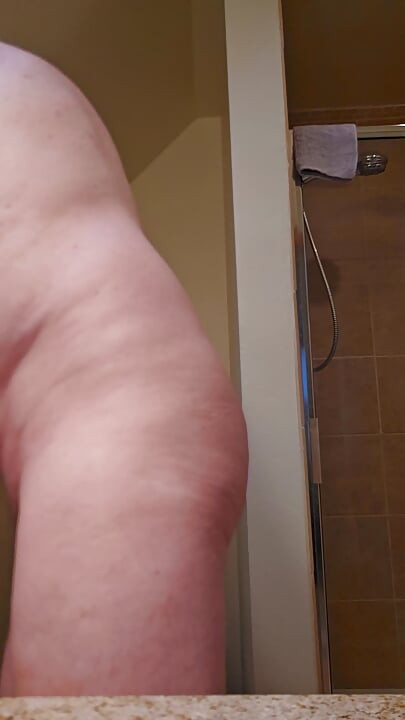 Clamping My Balls Nude Outside And Then A Shower