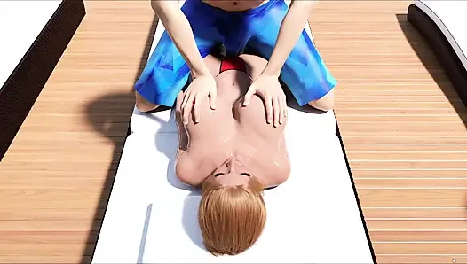 Stepmom Enjoys While Her Stepson Massaging Her Boobs And Ass