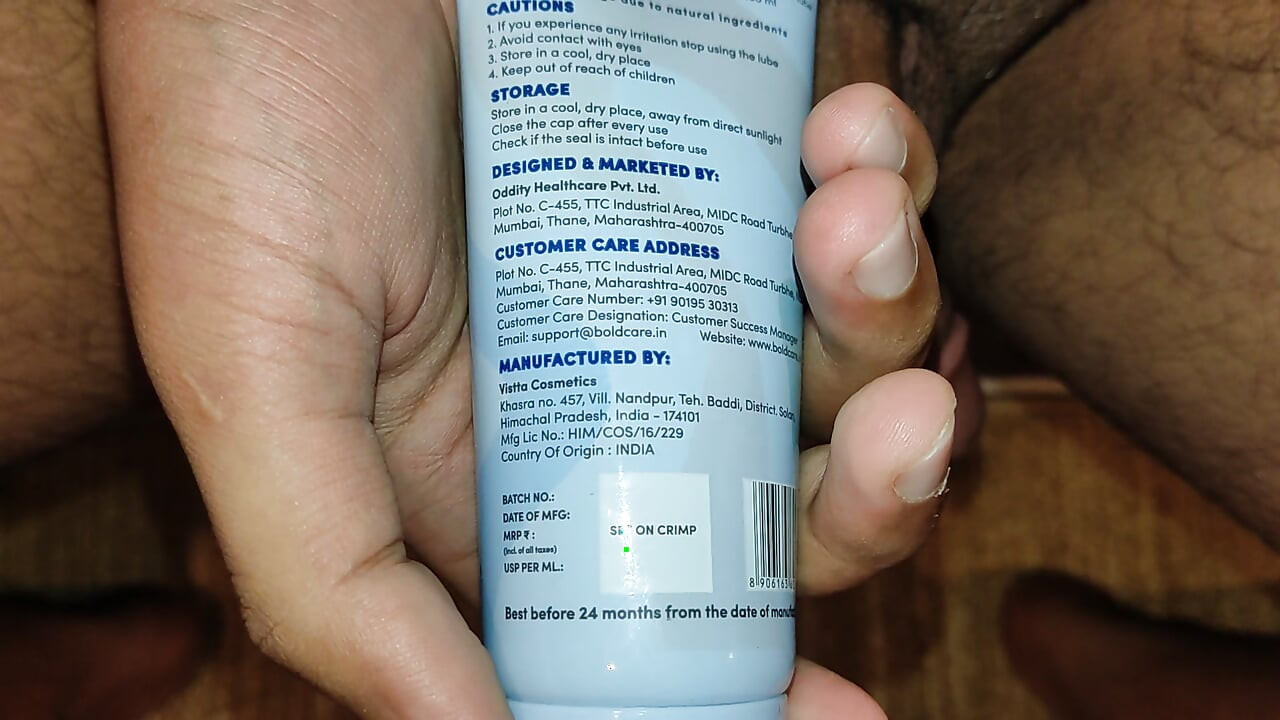 Using Intimate Lube on my cock in Bangalore