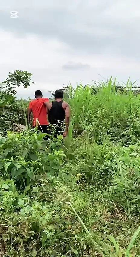 初めてのアウトドア 黒い男と