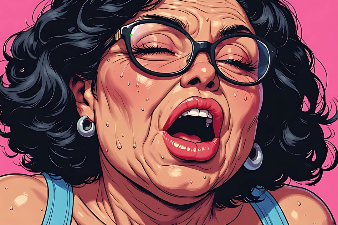 Madura orgasmo cara arte
