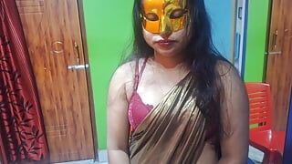 Marido indiano de bangoli envia sua esposa sexy para seu chefe para não ser demitido do trabalho com áudio bangla