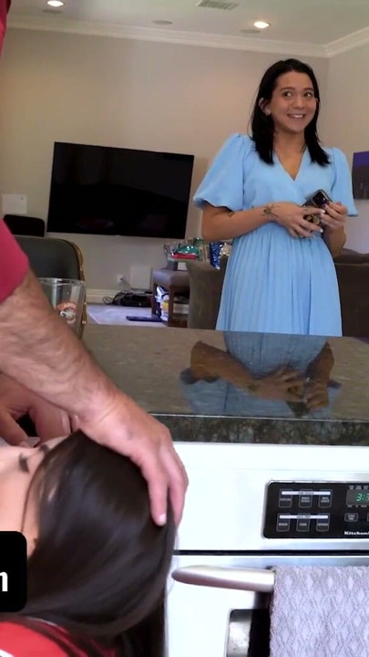 Wifey Convinces Her Husband To Give Their Stepdaughter One More Chance At Sucking His Long Cock | Clip 1