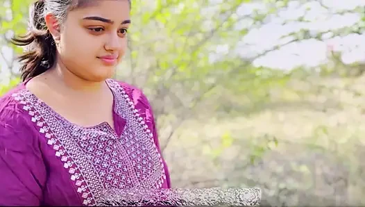 The village native took a naive girl to the forest and had sex, the first sex of a beautiful virgin girl xxx video