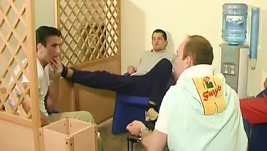 Cute French Babe Banged in Locker Room