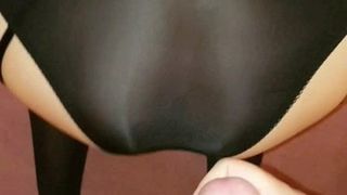 Friend cums over my panties