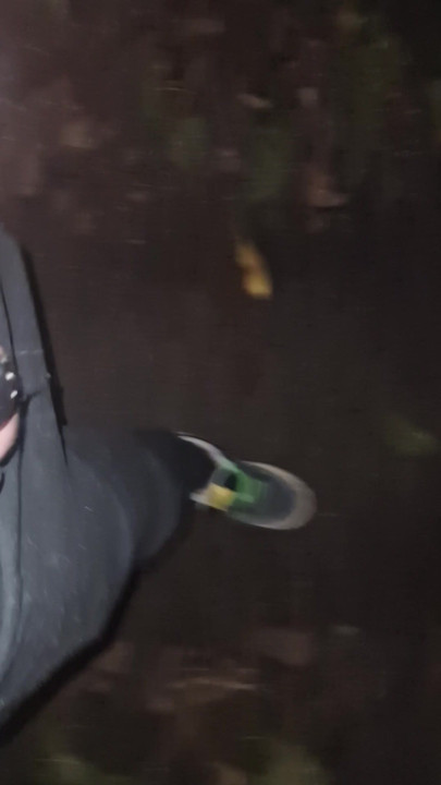 Outdoor showing chastity Cock cage