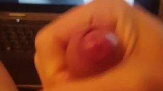 Cumming while watching a hot twink fuck video