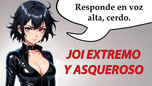 JOI ekstremalne i obrzydliwe hentai w języku hiszpańskim.