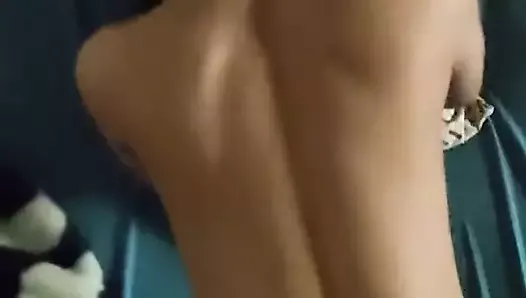 Backshots POV on a tight college babe throwing her ass back