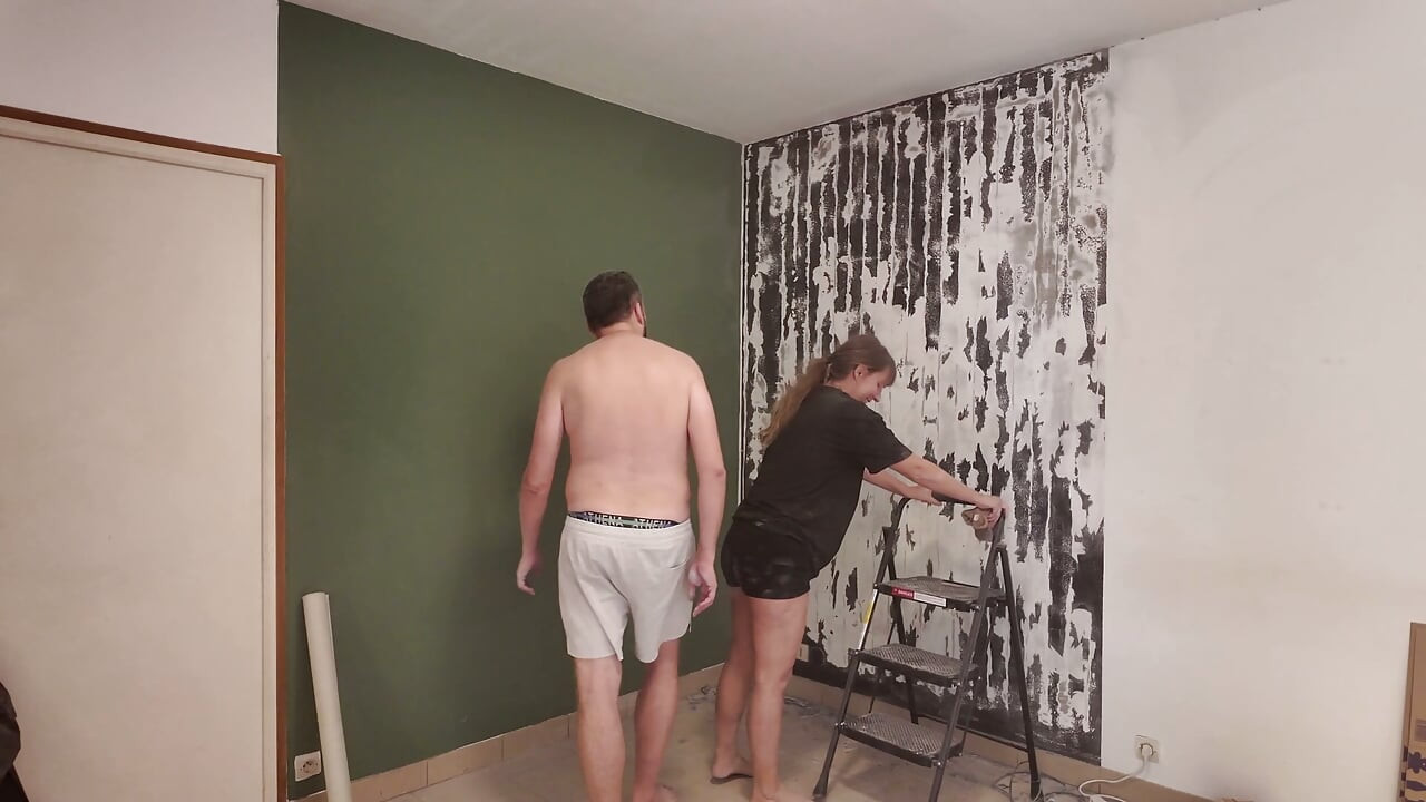 Moving PREGNANT- We Fuck While We Repaint the Walls