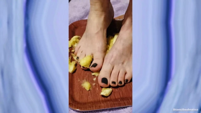 Foot Fetish - Slow Motion Banana Crush