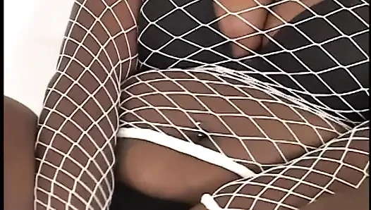 Ebony plump little thing Chyna Whyte is fond of playing with dildo