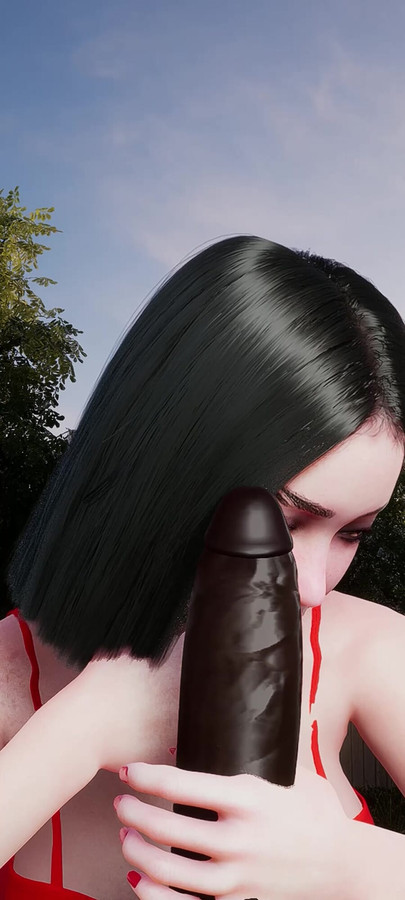 cute girl giving blowjob