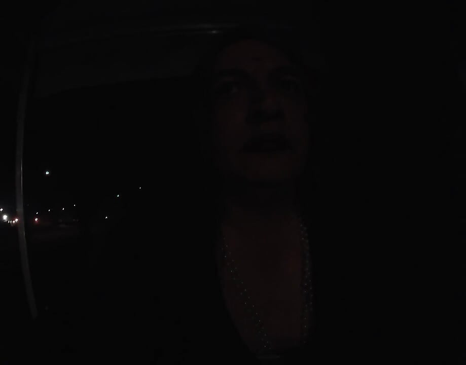 Transvestite Sissy whore is out and about at night .