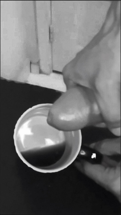 Honey, your coffee with milk.