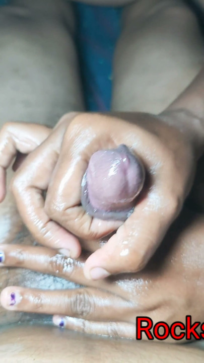 indian Desi wife massage handjob video | Clip 1