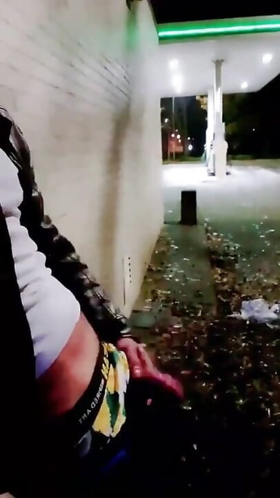 Slutboyben Cam4 야외 돼지 II 주유소 사정