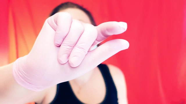 ASMR with snaps, wearing medical gloves - by Arya Grander