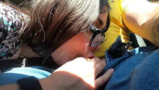 Hot Tattooed Bitch Pays the Uber with Her Pussy