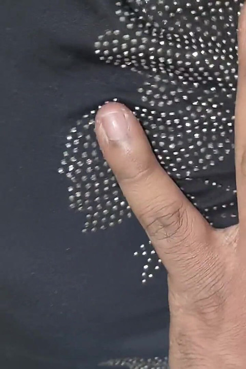 Telugu Anu Aunty in Black One Piece