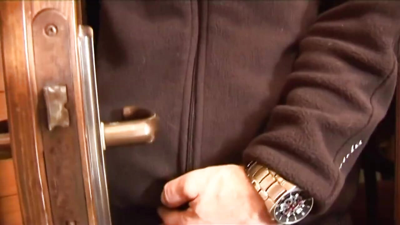 Naughty and naked woman banged by a younger boy in a chalet