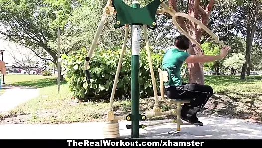 TheRealWorkout - Busty Crystal Fucked After Her Workout