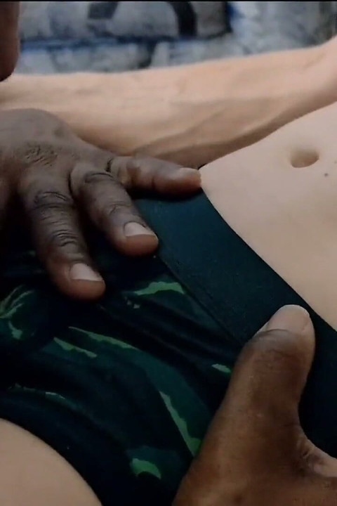 A Black Stepmom Sucks Her Little White Stepson in His Dinosaur Undies