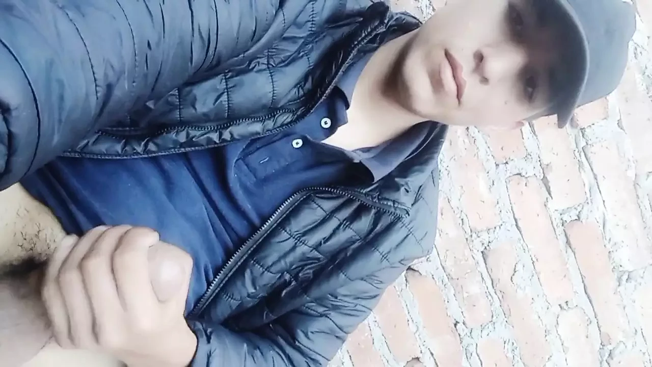 Cute Boy Stroking His Cock