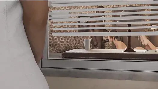 Aku selingkuh, istriku selingkuh dariku di kamar motel sebelah