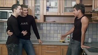 Golden Shower Session with 3 Fucking Horny Czech Twink Guys