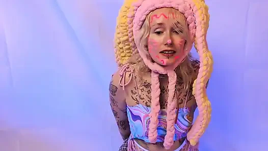 Captured Easter Bunny Plays with Toys & Lays Eggs