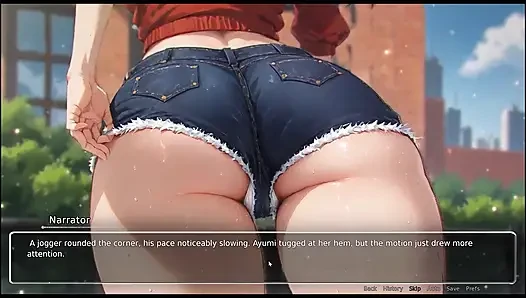 Mengaburkan dinding game hentai romantis ep.1 pacarku mengekspos pantatnya yang sempurna di jalan!