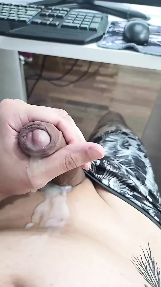 Jerking off Solo Slow Motion