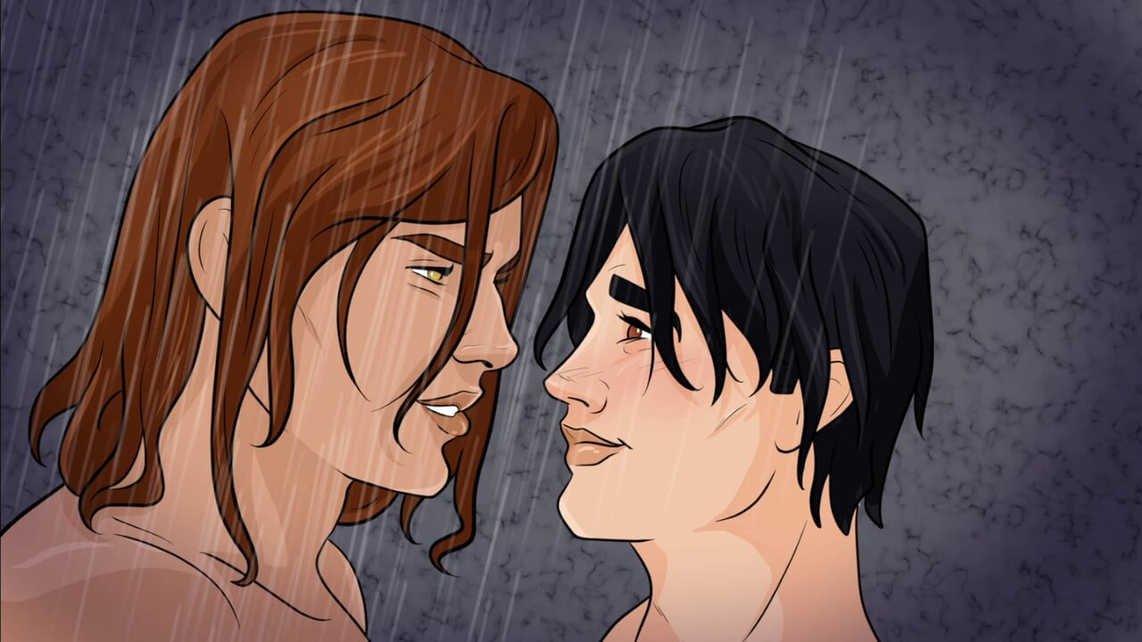 Lins fundul lui Dante atât de rău și anal cu degetul lui roz în gaura lui în duș pensiune