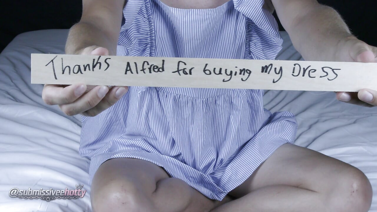 Subscriber Turned Me Into a Femboy Blue Dress & Lingerie Transformation