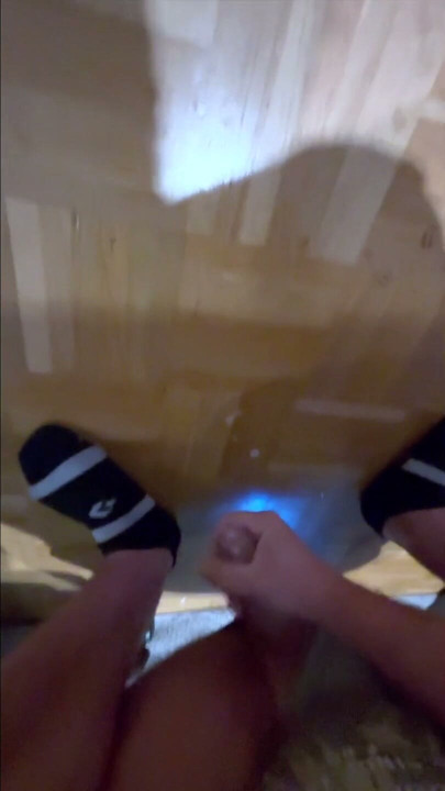 Cock twitching in underwear + Moaning while cumming on the floor after gooning session | Clip 1