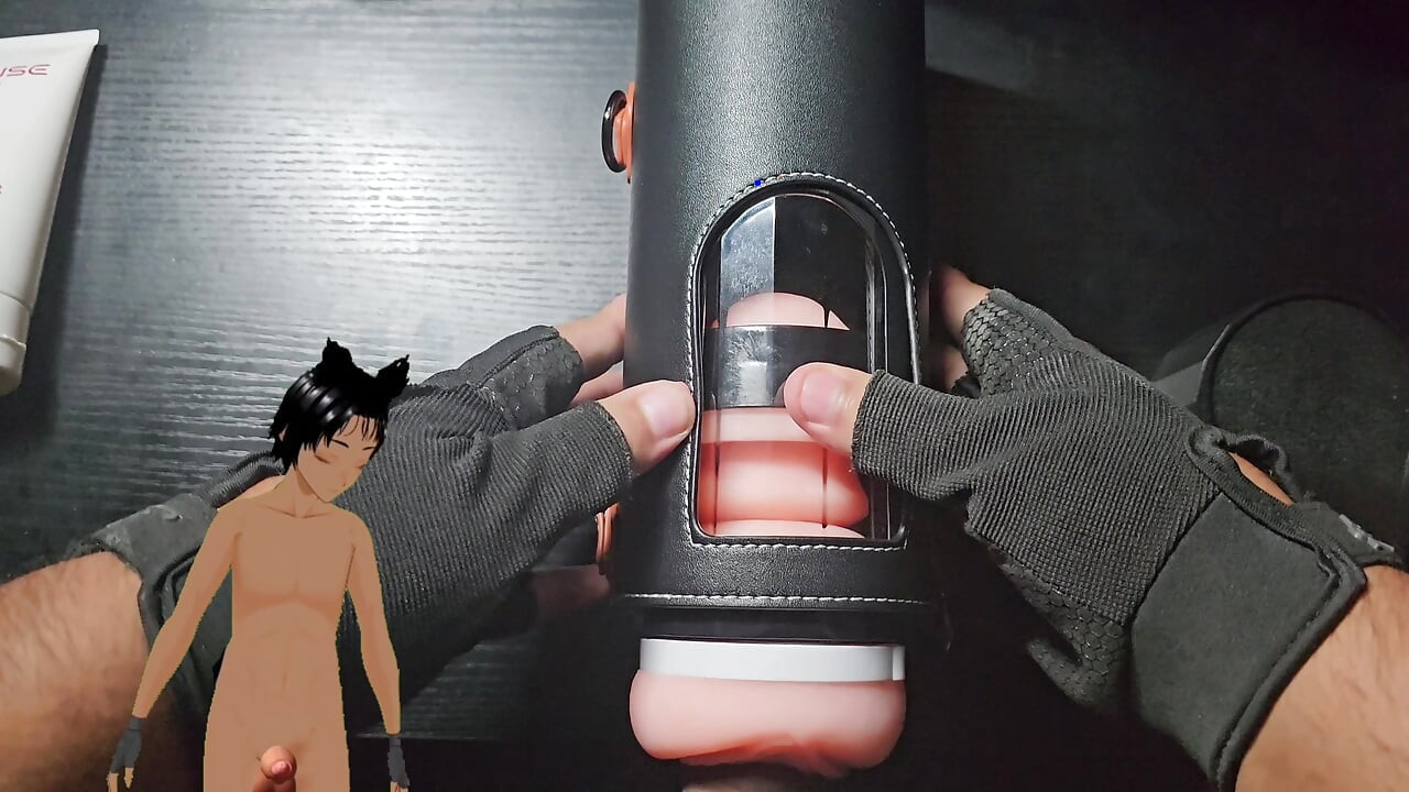 Using an automatic Male masturbator that is someone else is gonna use.