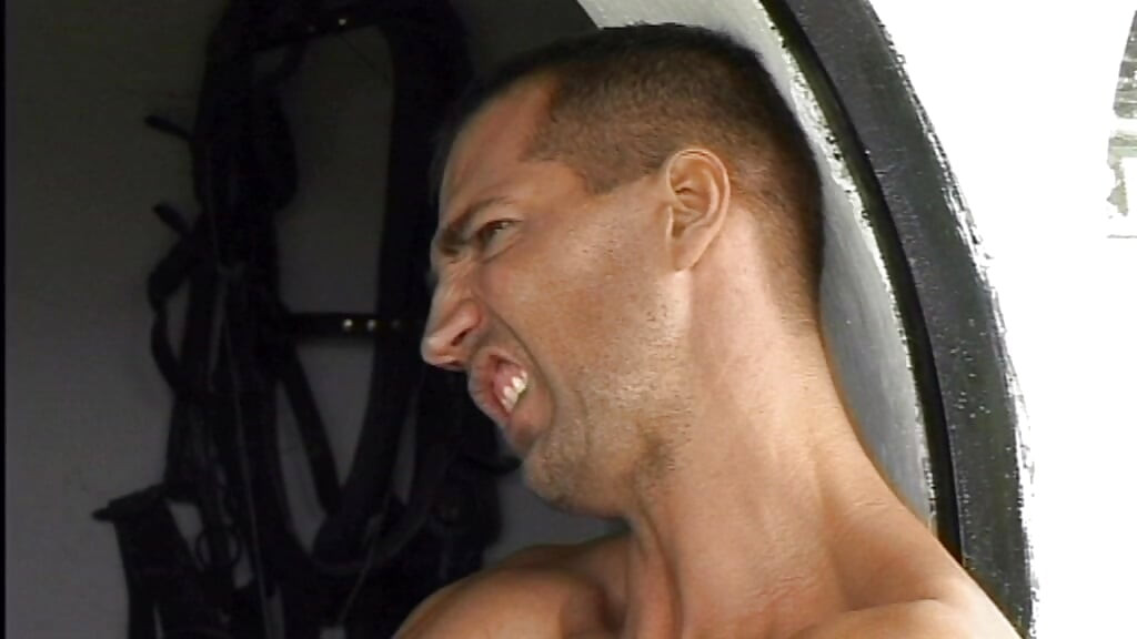 Young Muscle Hunk Edges His Monster Cock Solo and Shoots a