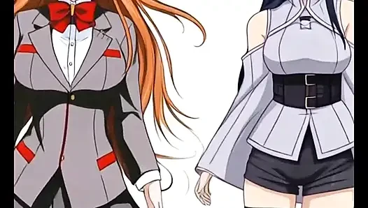 Anime girls dancing