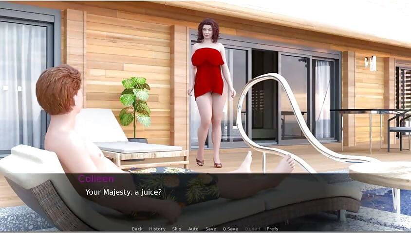 Milftopia - Gameplay - Roleplay - MILF Tries Two Dildo in Pussy and Ass